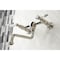 Kingston Brass KS1216BPL Wall Mount Bathroom Faucet, Polished Nickel KS1216BPL - alternate 3